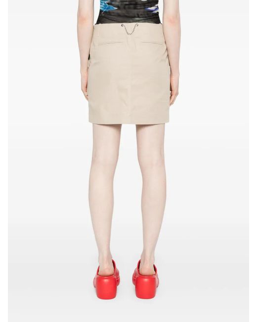 Moschino Natural Cargo-Pockets Miniskirt