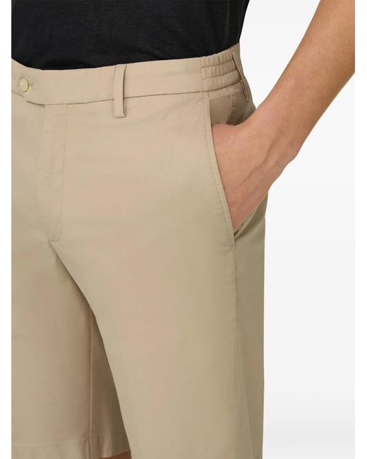 Boggi Natural Stretch-Cotton Chino Shorts for men