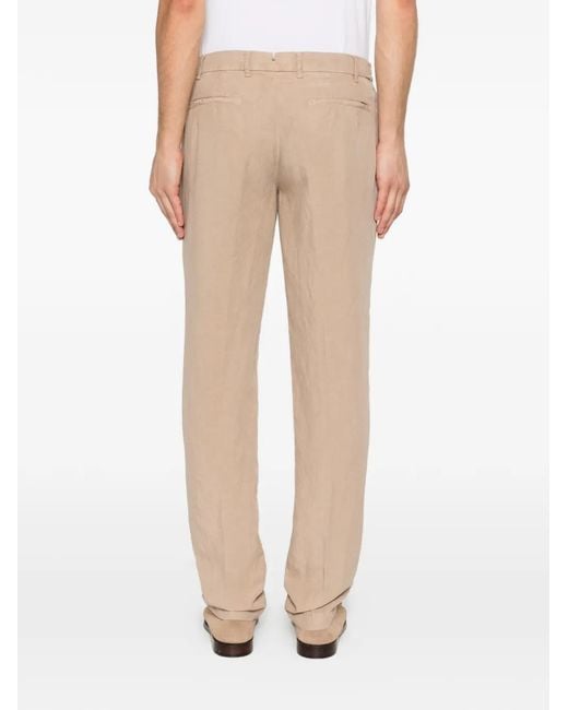 Berwich Natural Front Pocket Trousers for men