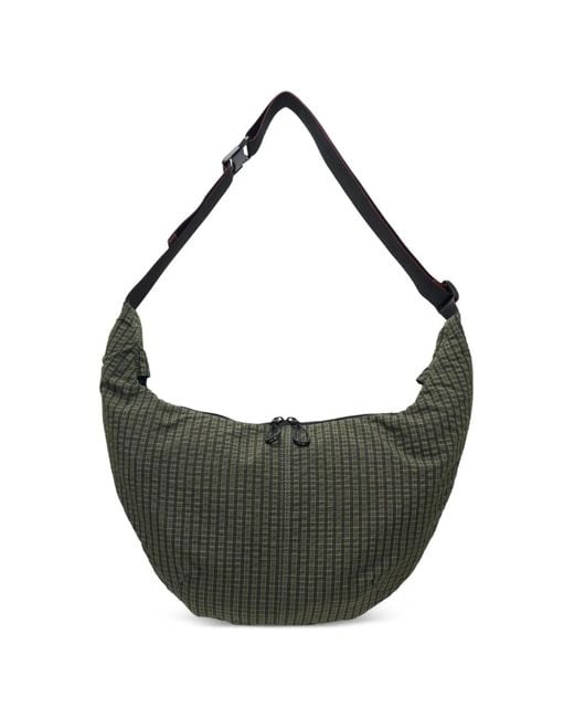 Comme des Garçons Black Grid-Pattern Shoulder Bag for men