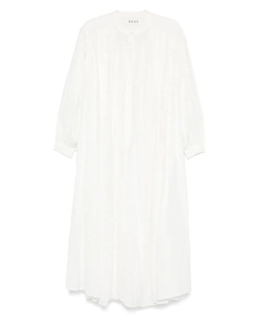 Abito Plissettato di Rohe in White