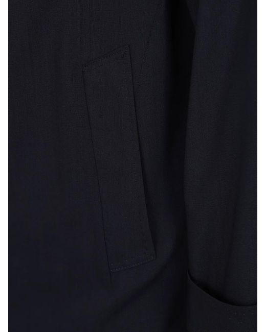 Barba Napoli Blue Wool Coat for men