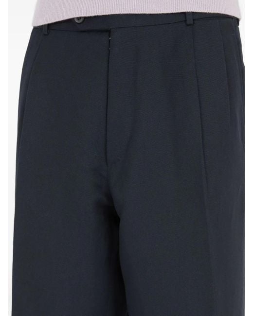 Maison Margiela Blue Cropped Trousers for men
