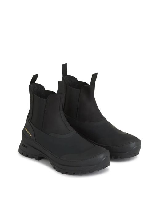 Common Projects Black Leather Ankle Boots for men