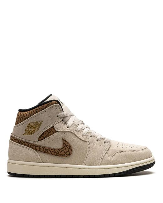 Nike Brown Air 1 Mid Elephant" Sneakers