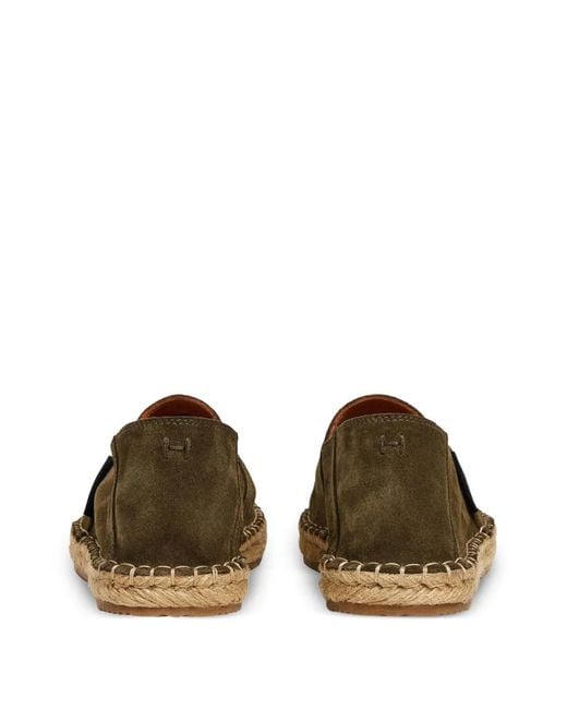 Hackett Green Baywatch Suede Espadrilles for men