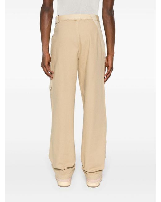 Jacquemus Natural Le Pantalon Marrone Workwear Trousers for men