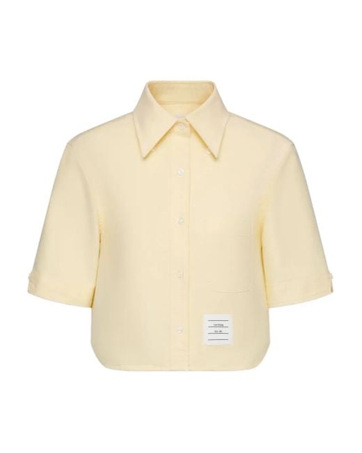 Thom Browne Natural Short-Sleeve Shirt