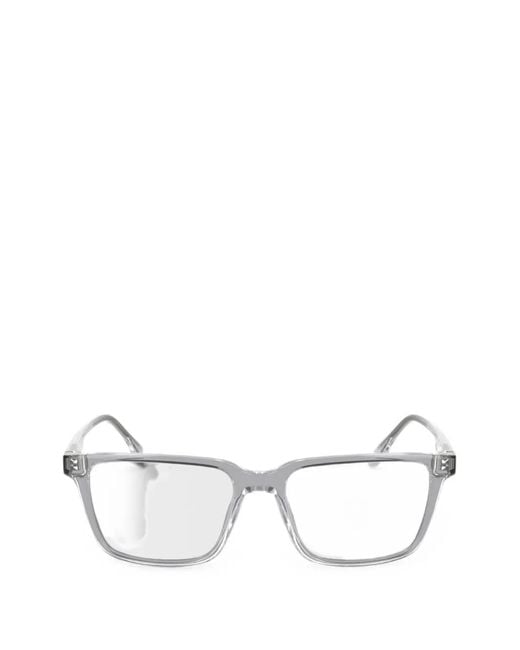 Lacoste Brille Mit Eckigem Gestell in White für Herren