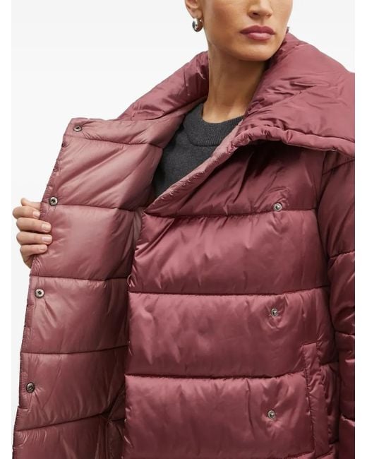Liu Jo Red High-Neck Puffer Jacket