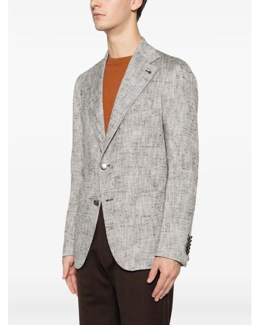 Tagliatore Gray Two-Button Blazer for men