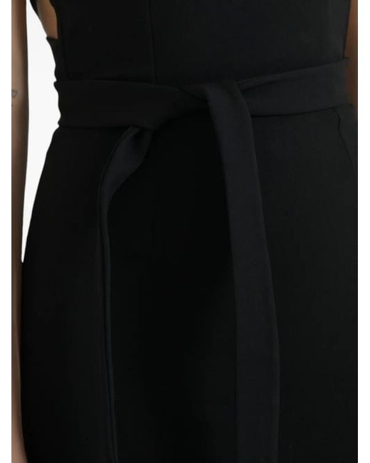 Dolce & Gabbana Black Criss-Cross Halter-Neck Dress