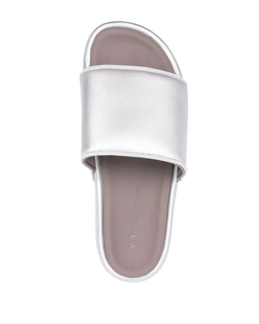 Y-3 White Flatform Open-toe Sandals