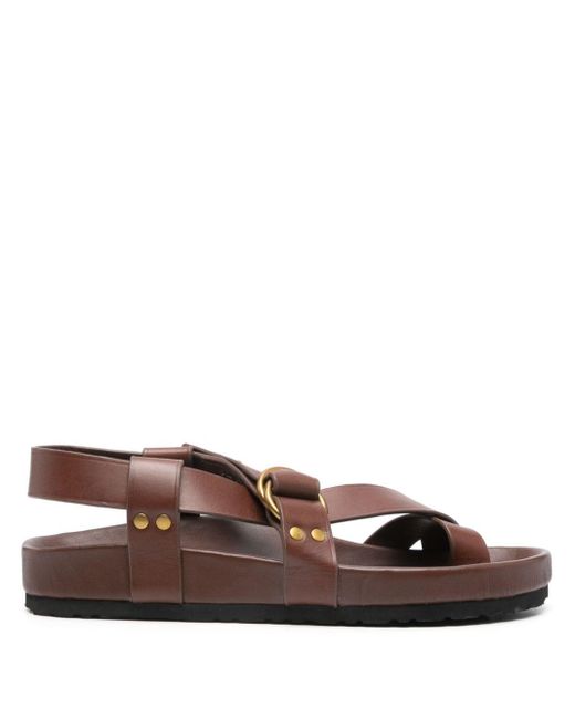Soeur Brown Mexico Leather Sandals