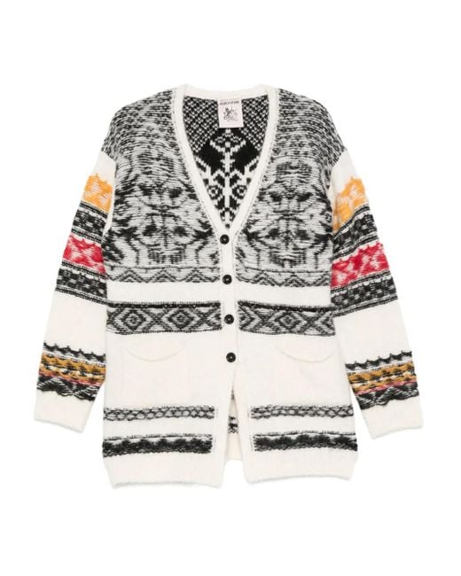 Cardigan Pierluigi Semicouture en coloris Gray