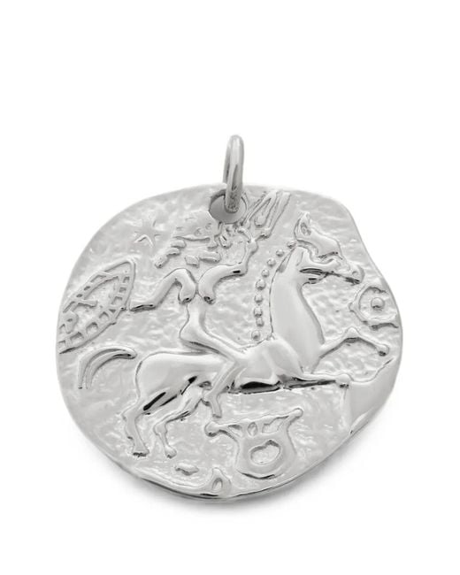 Monica Vinader Gray Goddess Pendant Necklace
