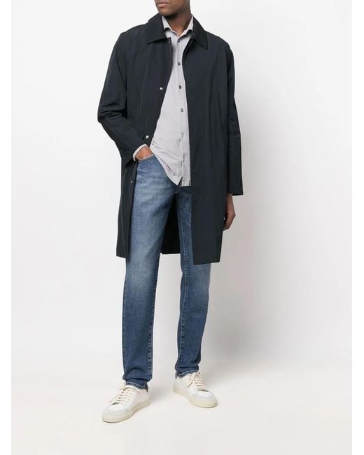Zanone Gray Classic Button-Up Shirt for men