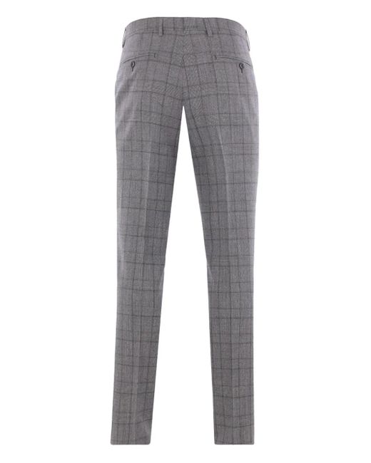 Tagliatore Gray Check-Pattern Suit for men