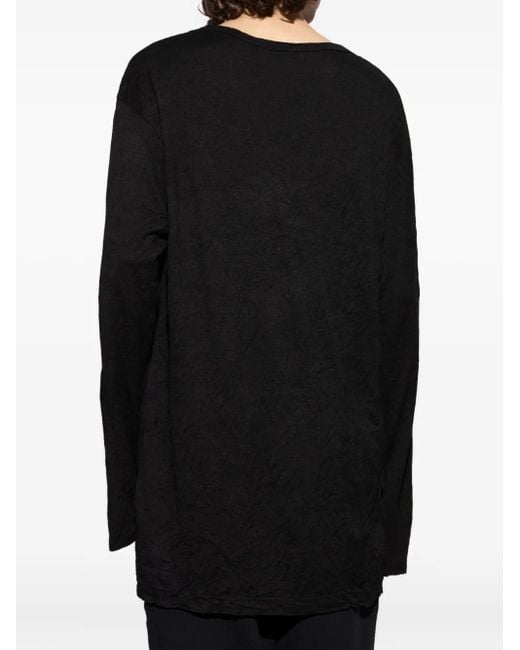メンズ Yohji Yamamoto ロングtシャツ Black