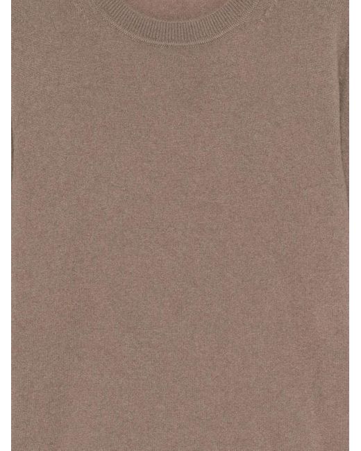 Joseph Brown Round-Neck Sweater