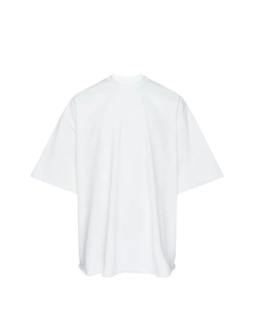 Rick Owens White Tommy Jersey T-Shirt for men