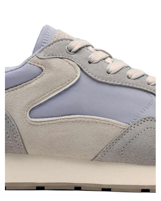 HOFF White City Stone Panelled Lace-Up Sneakers