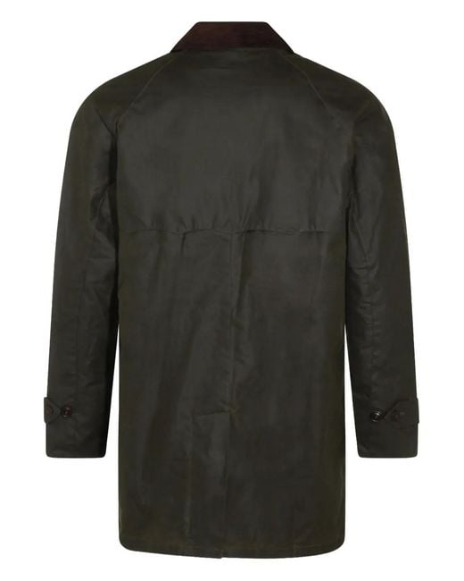 Baracuta Black X Barbour Corduroy-Collar Coat for men