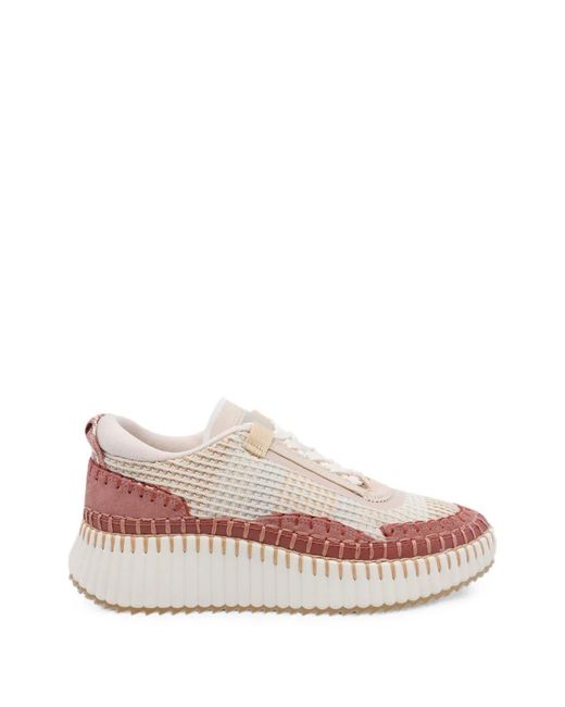 Chloé Pink Nama Platform Sneakers