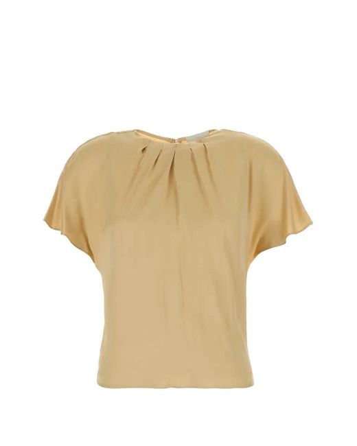 Isabel Marant Natural Sakine Pleated Top
