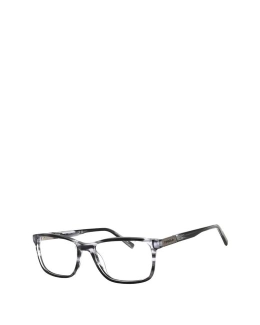 Nautica Gray Rectangle-Frame Glasses for men