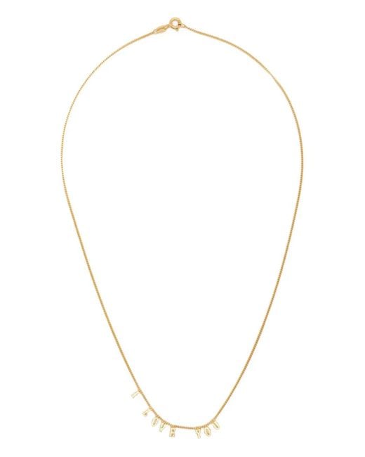 Wouters & Hendrix White 18K I Love You Necklace