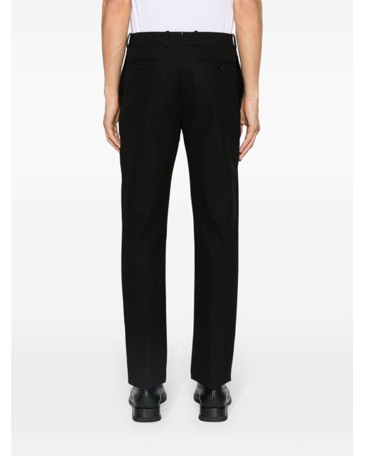 Alexander McQueen Black Mid-rise Tailored Trousers for men