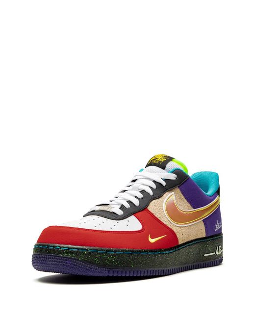 Nike Blue Air Force 1 07 Lv8 "What The La" Sneakers