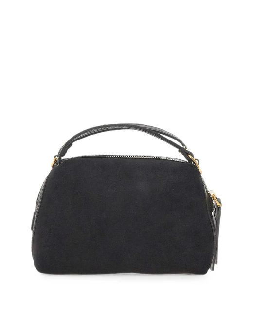 Gianni Chiarini Black Alifa Suede Handbag