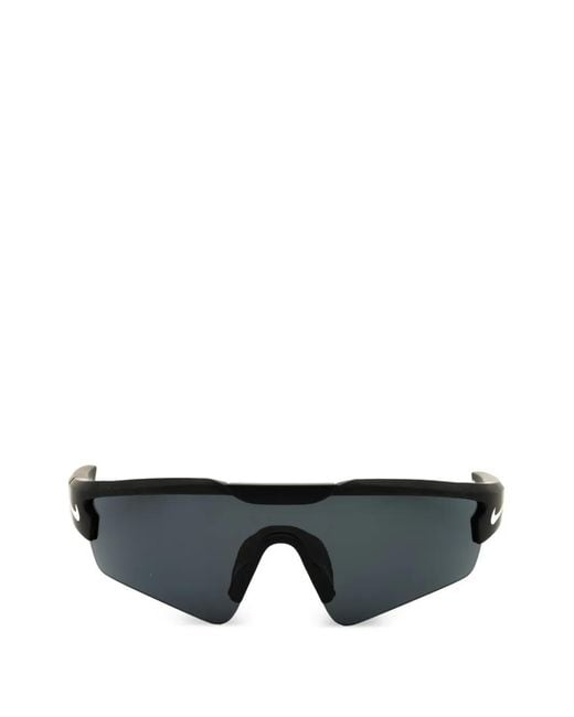 Nike Black Cloak Rectangle-Frame Sunglasses