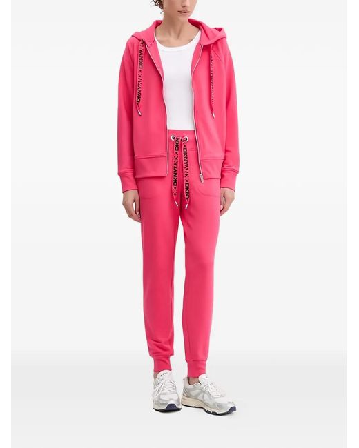 DKNY Red Logo Drawstring Trousers