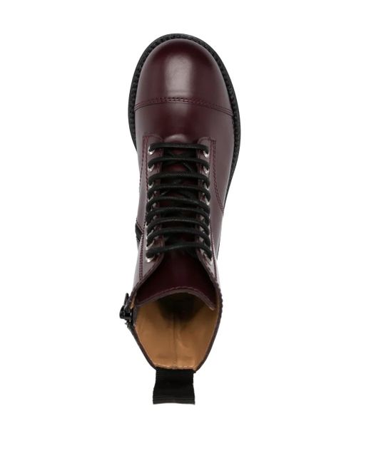 Toga Purple Stiefel Aus Leder