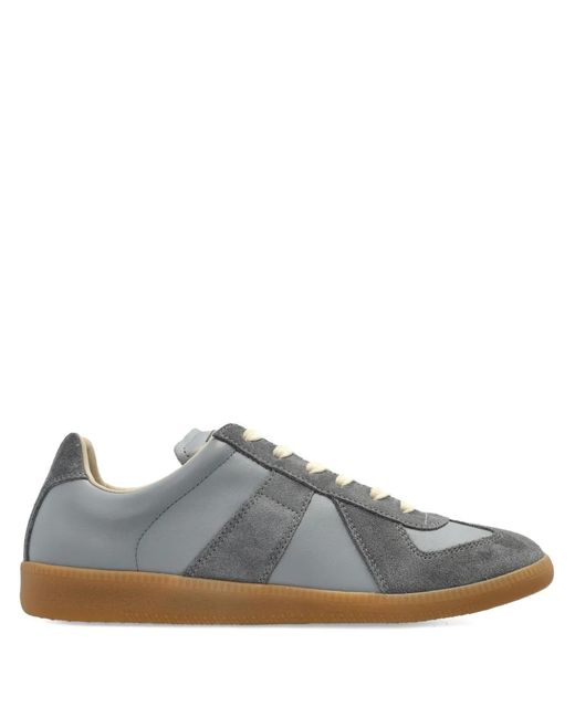Maison Margiela Gray Replica Lace-Up Sneakers