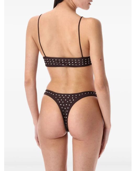 Swim By Di Brown Crystal-Embellished Bikini