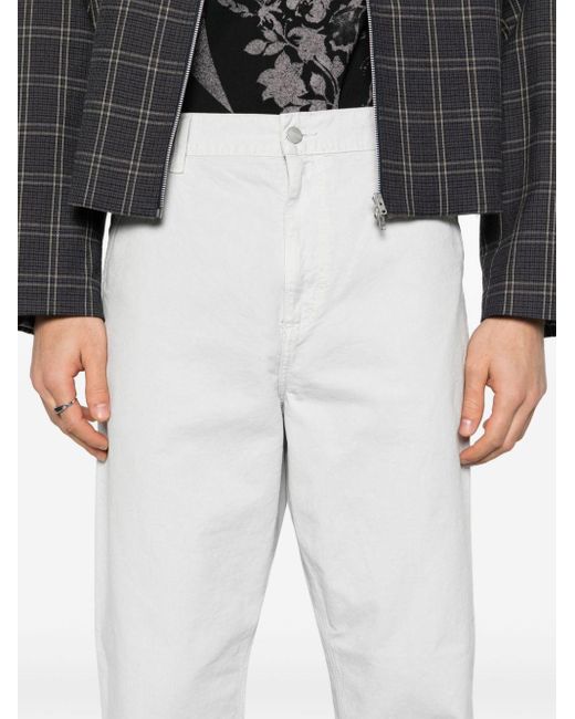 Pantaloni Single Knee dritti di Carhartt in White da Uomo