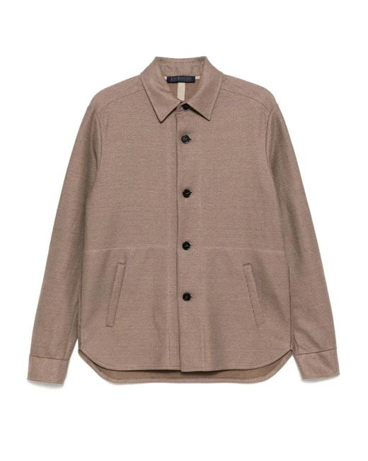 Giacca-Camicia di Harris Wharf London in Brown da Uomo