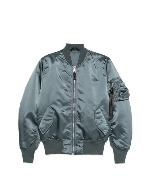 Alpha Industries Blue Reversible Bomber Jacket for men