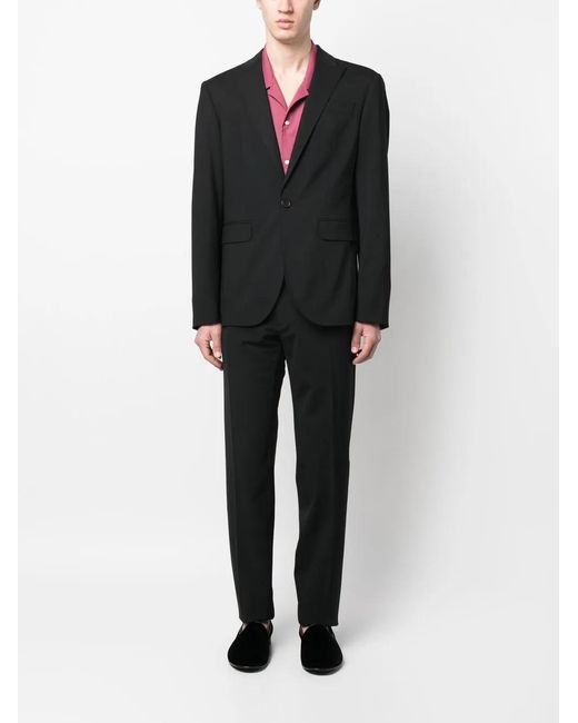DSquared² Black Single-Breasted Wool-Blend Suit for men