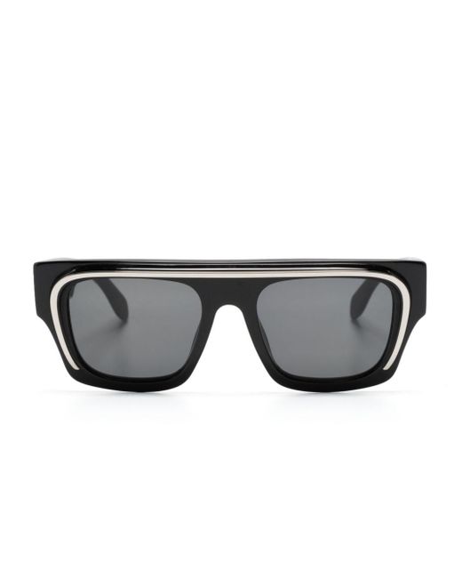 Palm Angels Gray Salton Square-frame Sunglasses