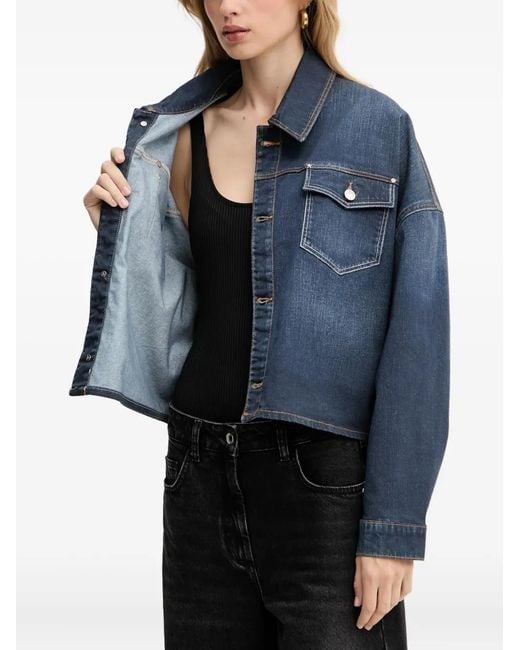 Guess Blue Pocket Button Jacket