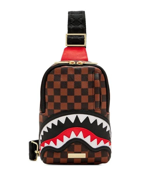 Zaino Sawtooth Sharks di Sprayground in Red da Uomo