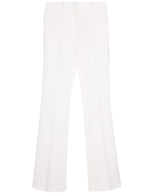 N°21 White Straight-leg Tailored Trousers