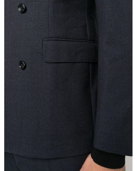 Tagliatore Blue Double-breasted Virgin-wool Suit for men