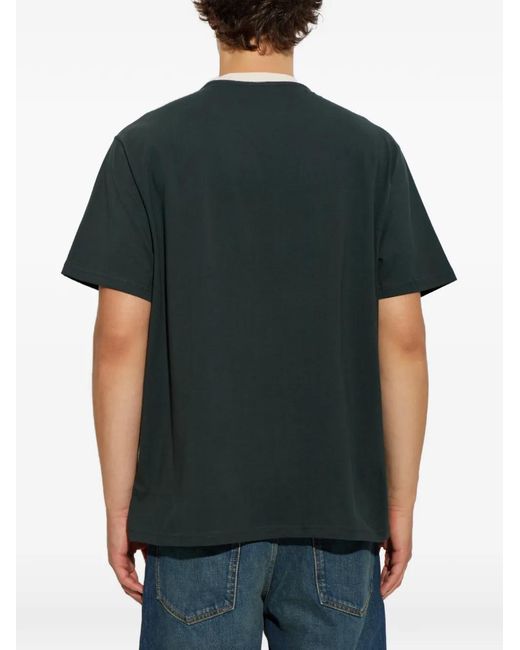 Isabel Marant Black Hiroe Logo-Print T-Shirt for men