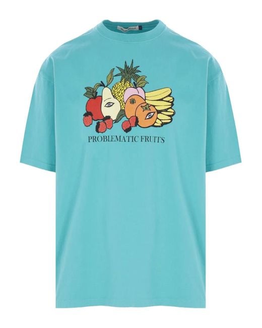 Undercover Blue Graphic-Print T-Shirt for men